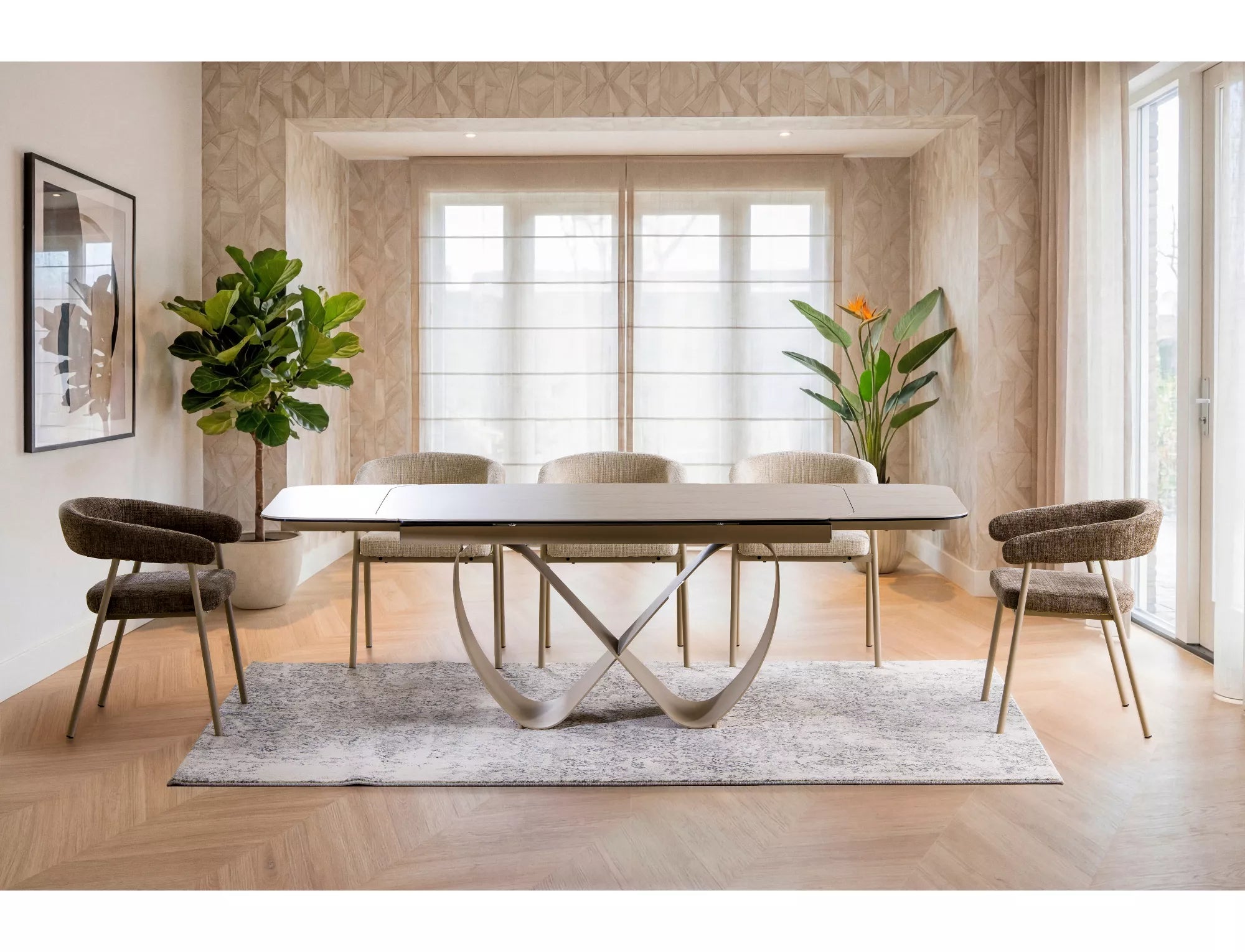 Scaun BELNIRA BEIGE LEGS