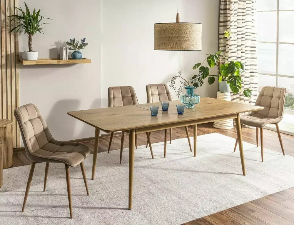 Scaun KIM OAK - VELVET