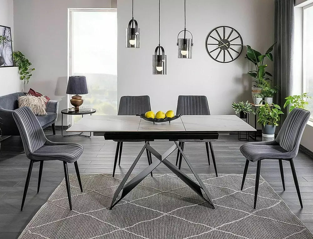 Masa extensibila WEST WHITE 120(160)x80CM