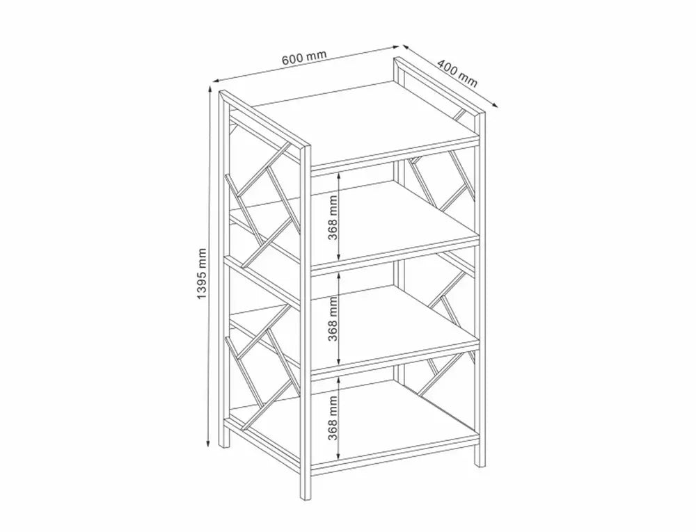 Etajeră PABLO R4 H140 CM