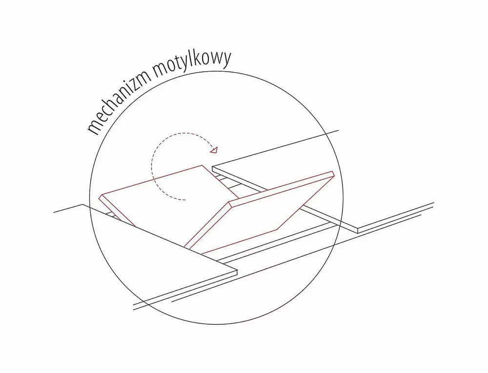 Masă extensibilă CERA WHITE 160(210) x 90 CM