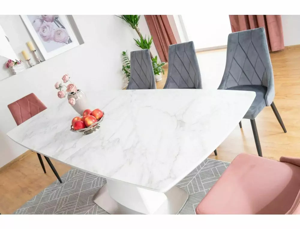 Masă extensibilă CERA WHITE 160(210) x 90 CM