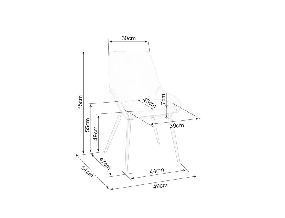 Scaun DALINDA VELVET