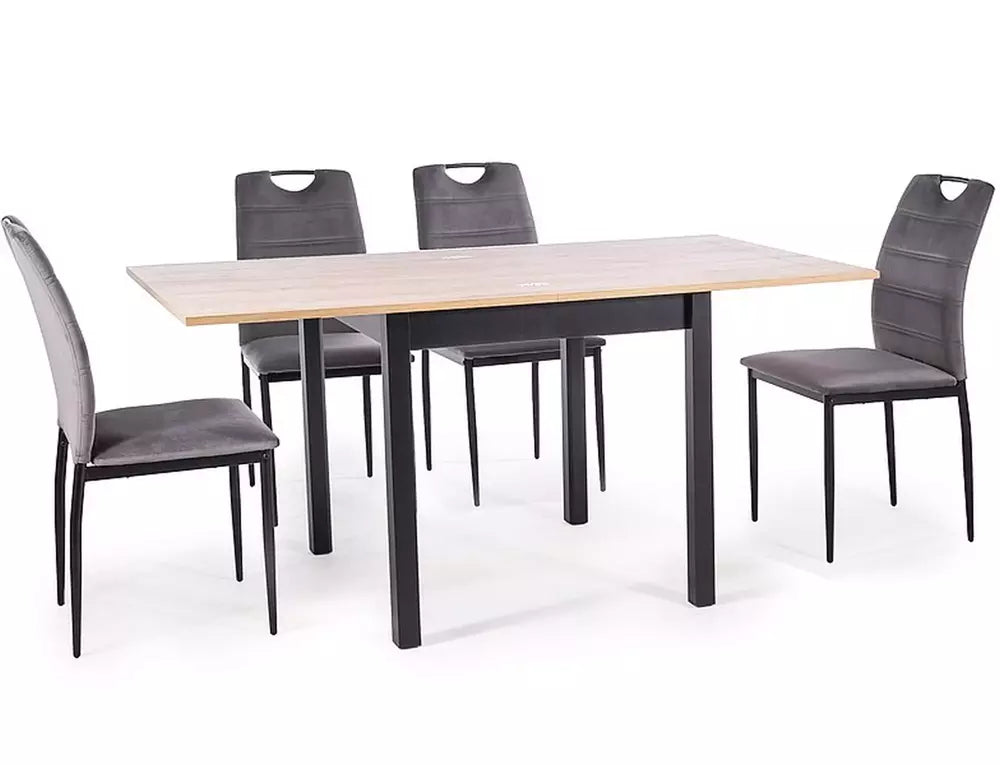 Masa extensibila OVENS WOOD 80(160) x 80CM-Negru