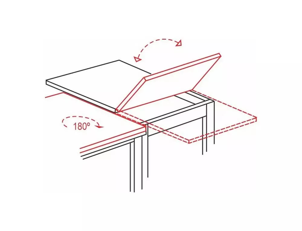 Masa extensibila OVENS WOOD 80(160) x 80CM-Negru