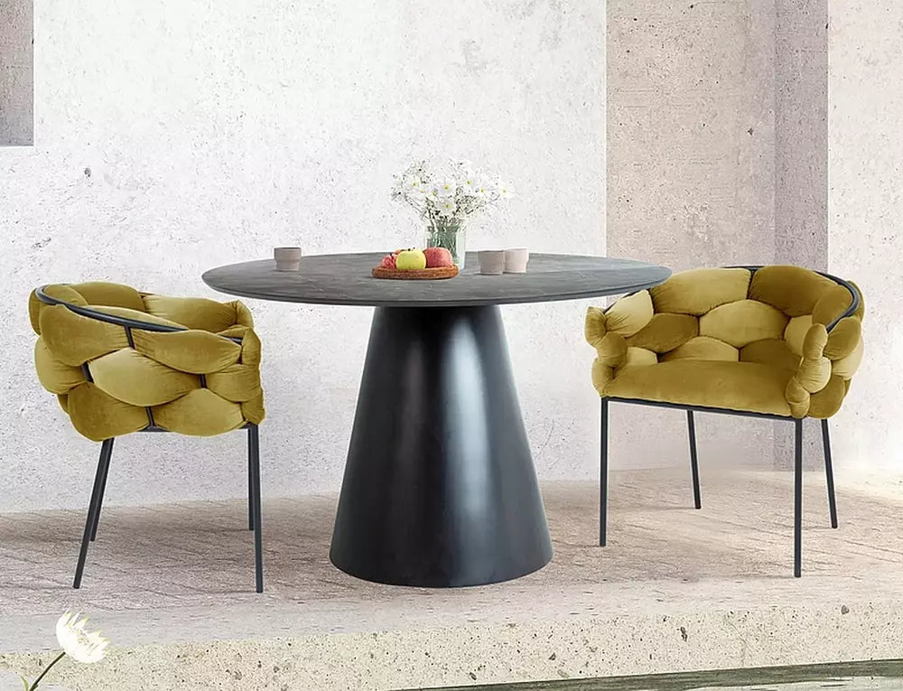 Masa HANA BLACK Ø120 CM