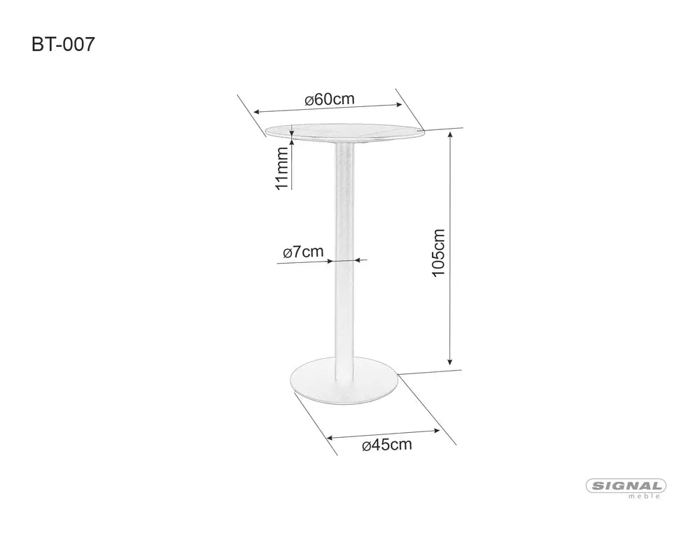 Masa de bar BAROST Ø60 CM