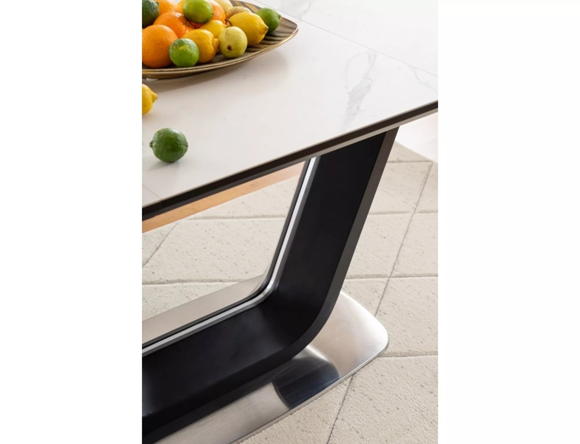 Masă extensibilă HELGA BLACK 160(220) x 90 CM