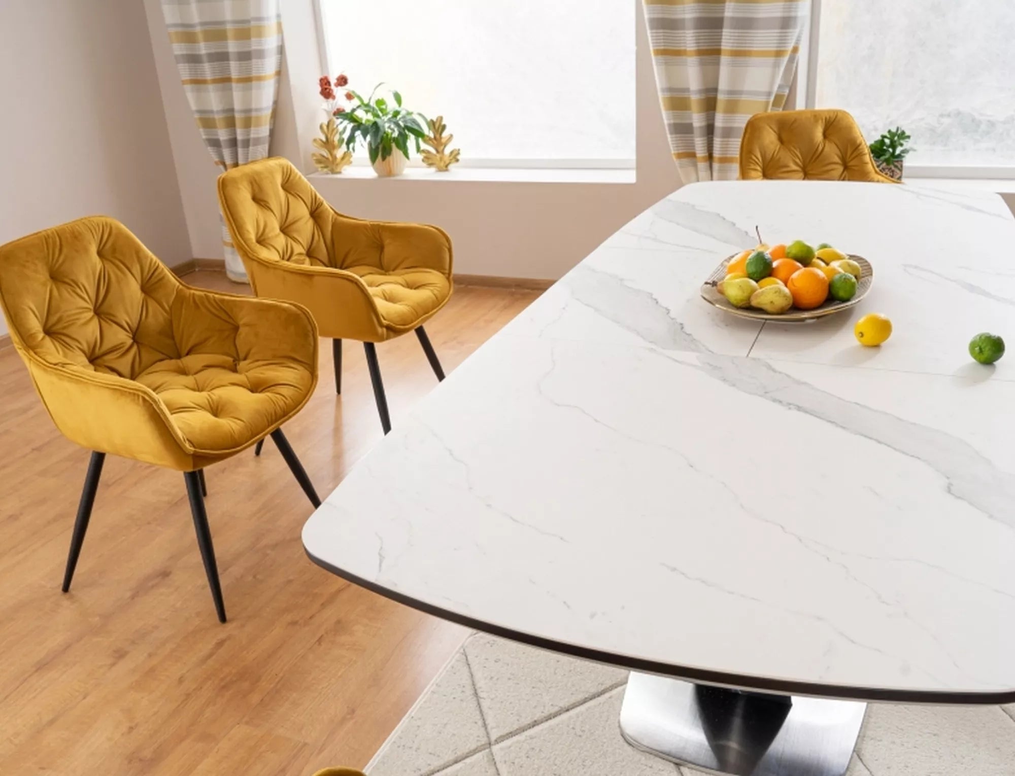 Masă extensibilă HELGA BLACK 160(220) x 90 CM