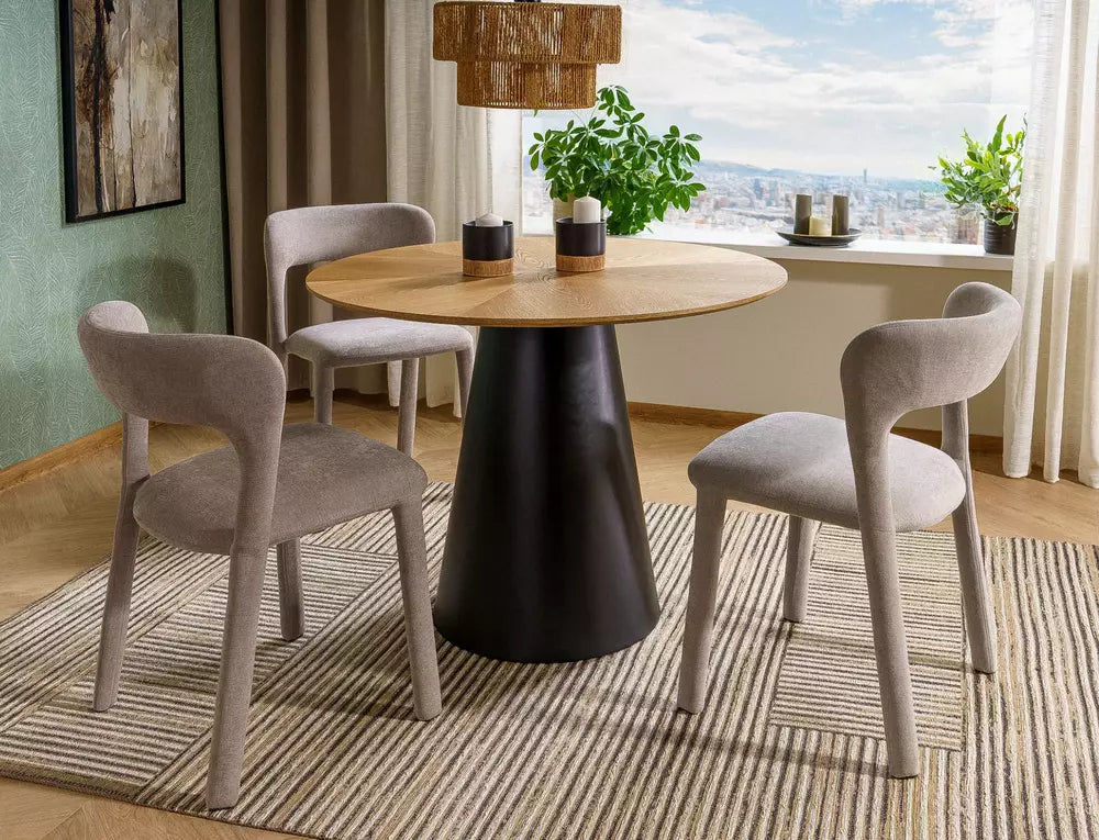 Masa HANA BLACK LEG Ø100 CM