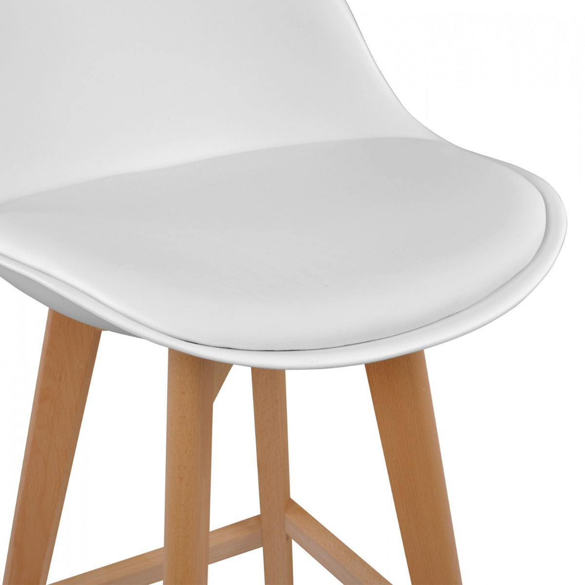 Scaun de bar FRANCA WHITE H70 CM