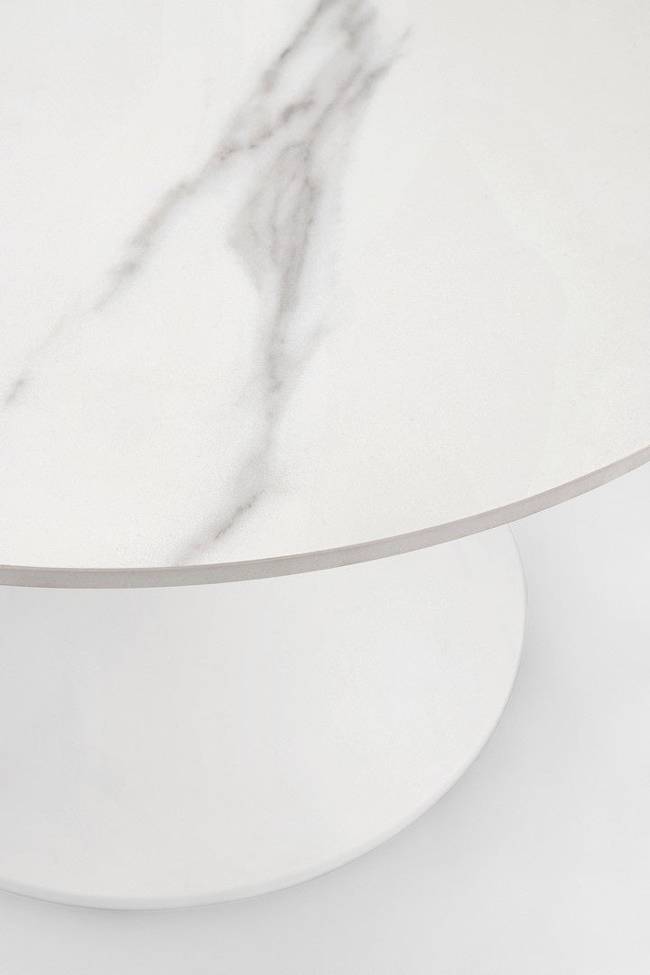 Masuta de cafea FREDO ALL WHITE Ø70 x 40 CM