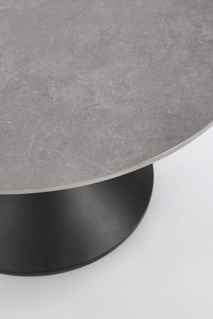 Masuta de cafea FREDO BLACK/GREY Ø70 x 40 CM