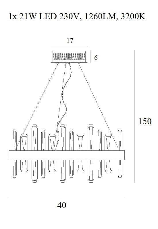 Lampa suspendata FREEZ