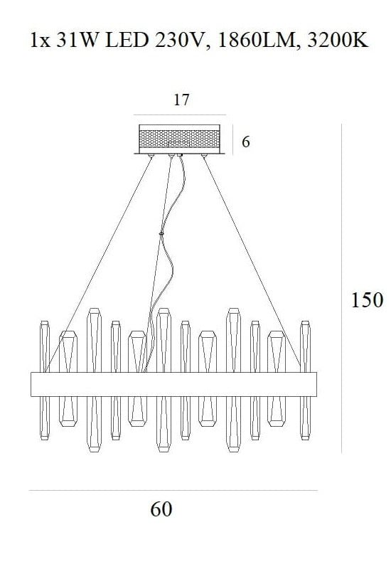 Lampa suspendata FREEZ