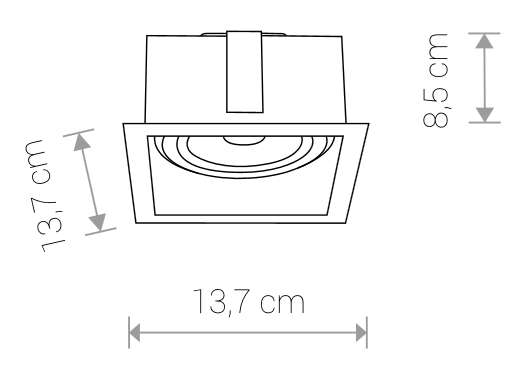 Spot incastrat DAMARO 1L