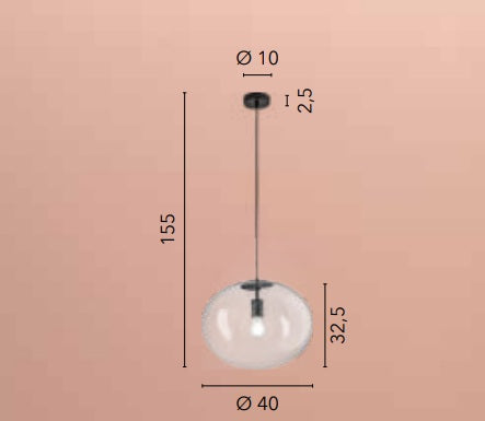 Lampa suspendata GALAXY Ø40 CM