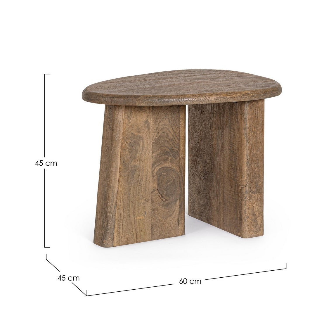 Masuta de cafea ZACATECAS BROWN 60 x 45 x 45 CM