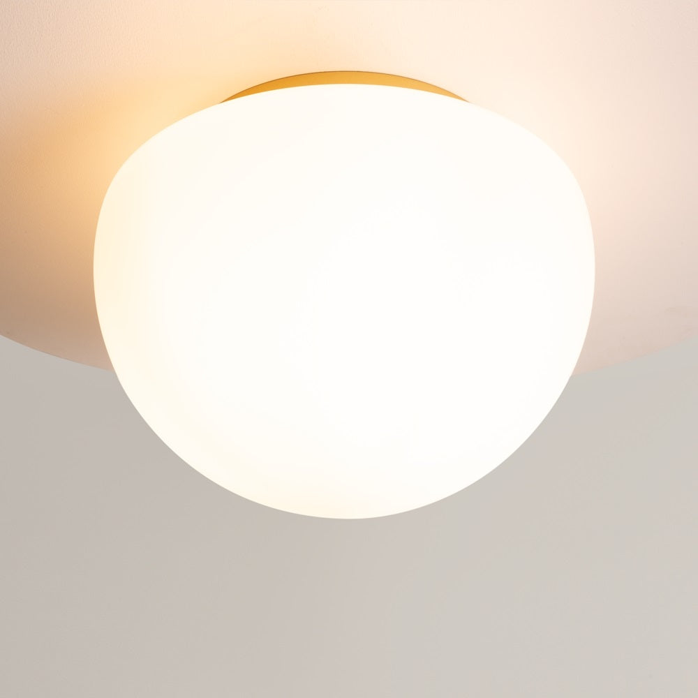 Plafoniera GLASSY WHITE&GOLD