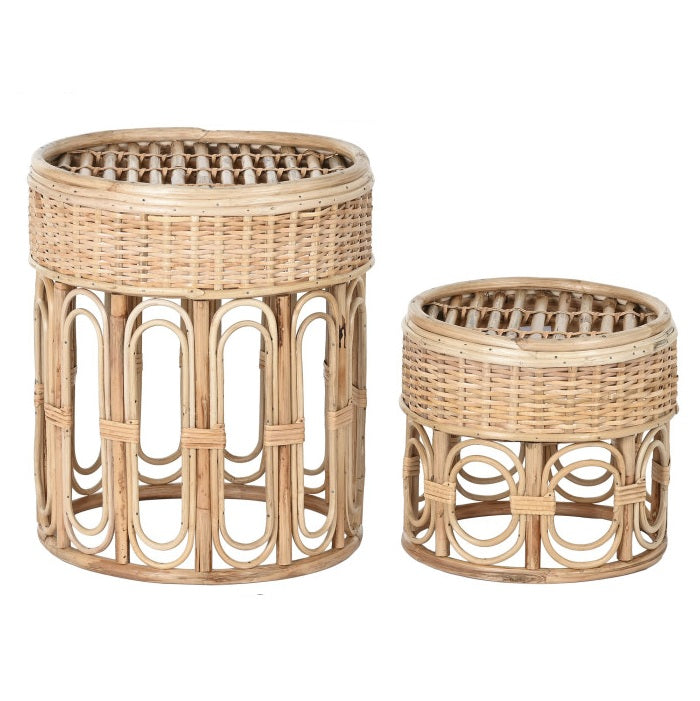 Set 2 masute de cafea GLENA Ø33/42 x 30/47 CM