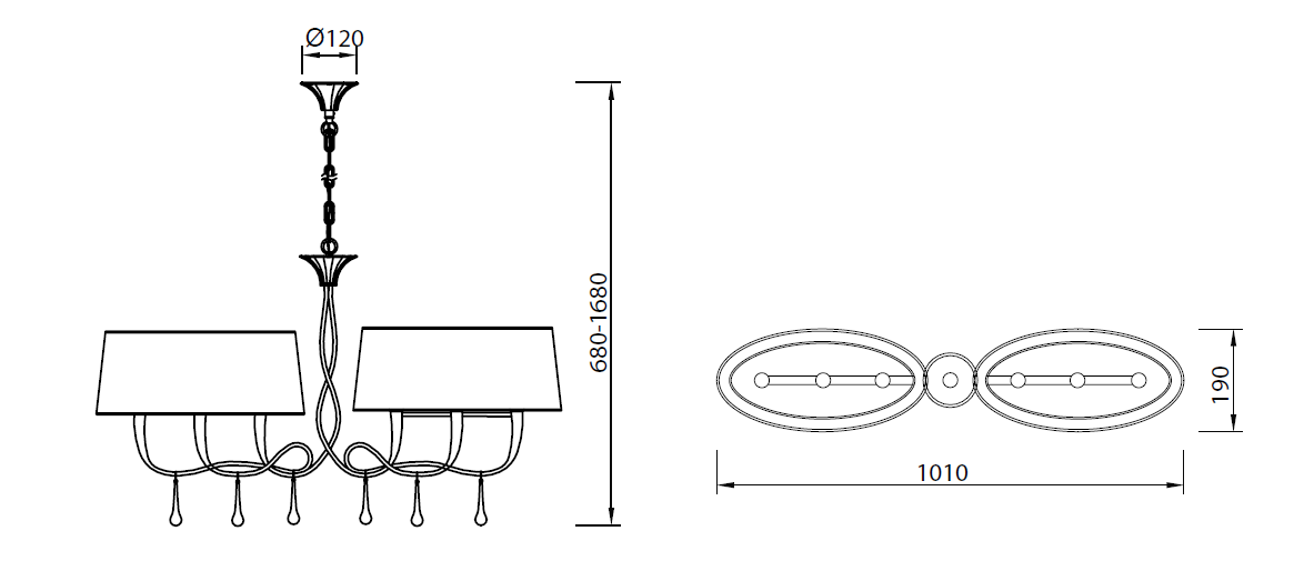 Lampă suspendată ALESA LINE
