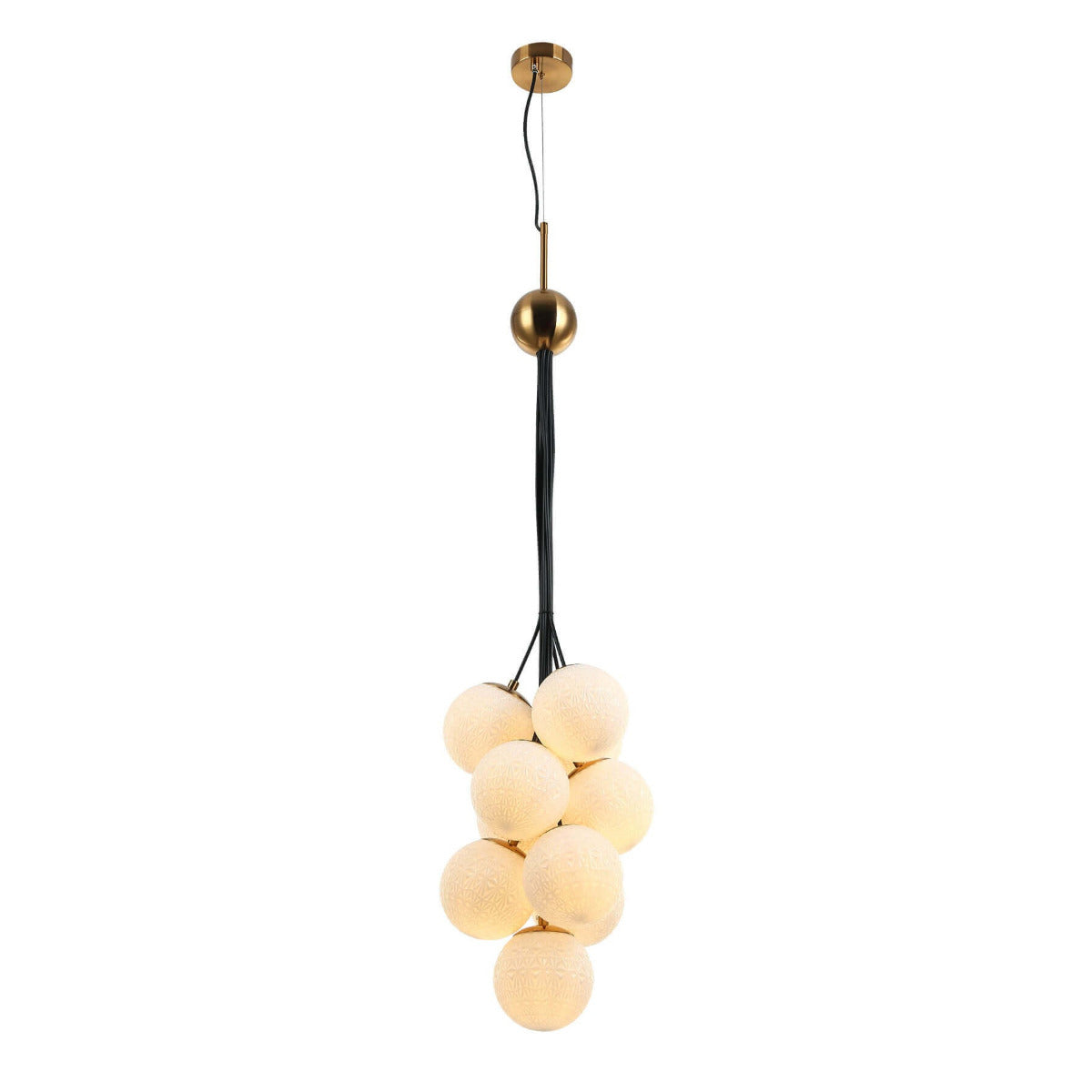 Lampa suspendata GRAPES 10 alb opal