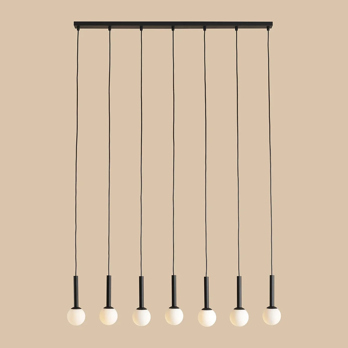 Lampa suspendata GUIRA LINIAR ALL BLACK