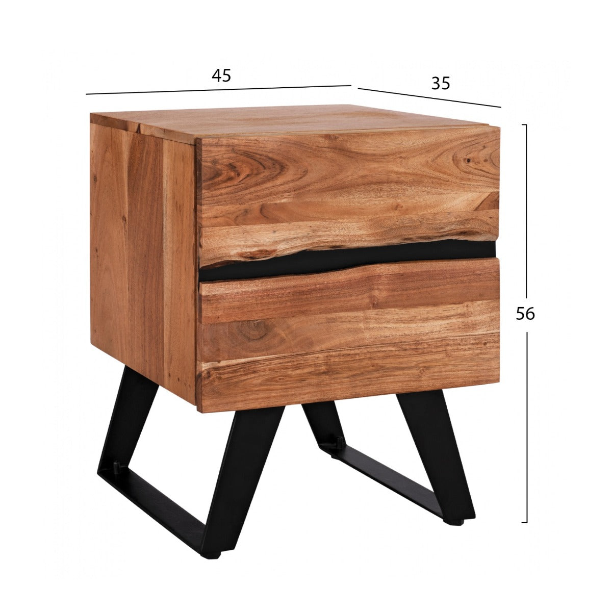Noptiera GULBERT 45 x 35 x 56 CM