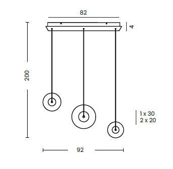 Lampa suspendata dimabila HELION