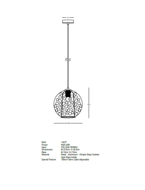 Lampa suspendata HEYNUT