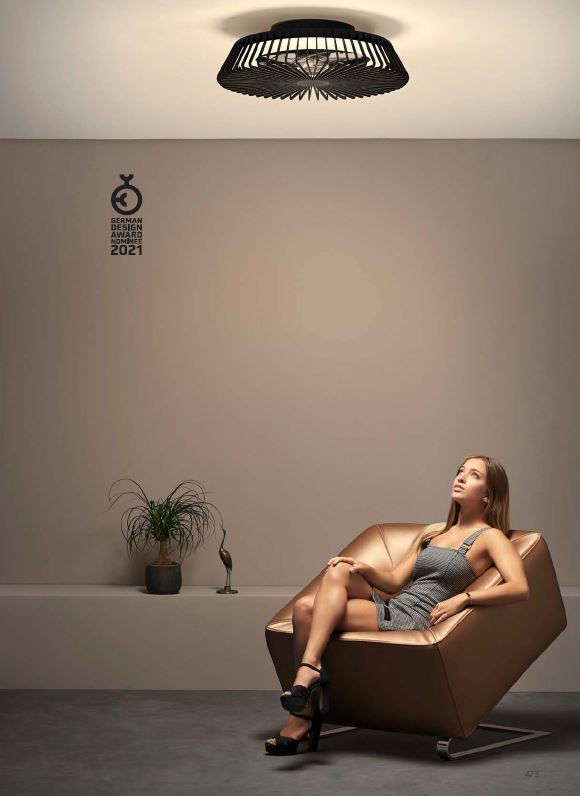 Plafoniera ventilator HIMA BLACK