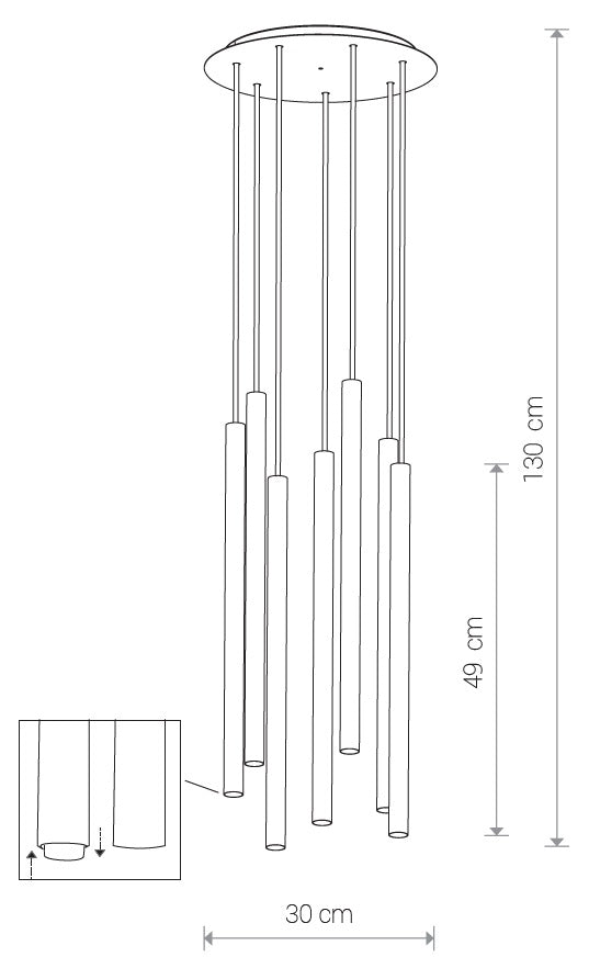 Lampă suspendată HOBRO 7