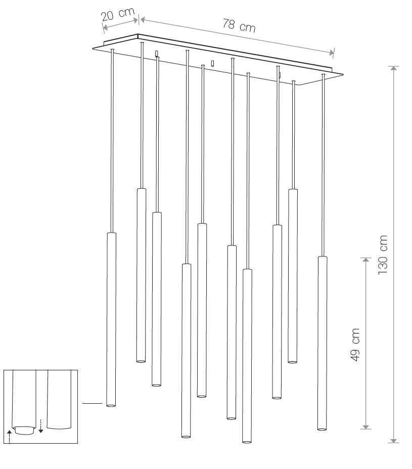 Lampă suspendată HOBRO 10