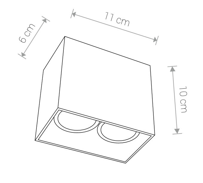 Spot aplicat DUGAL DUO