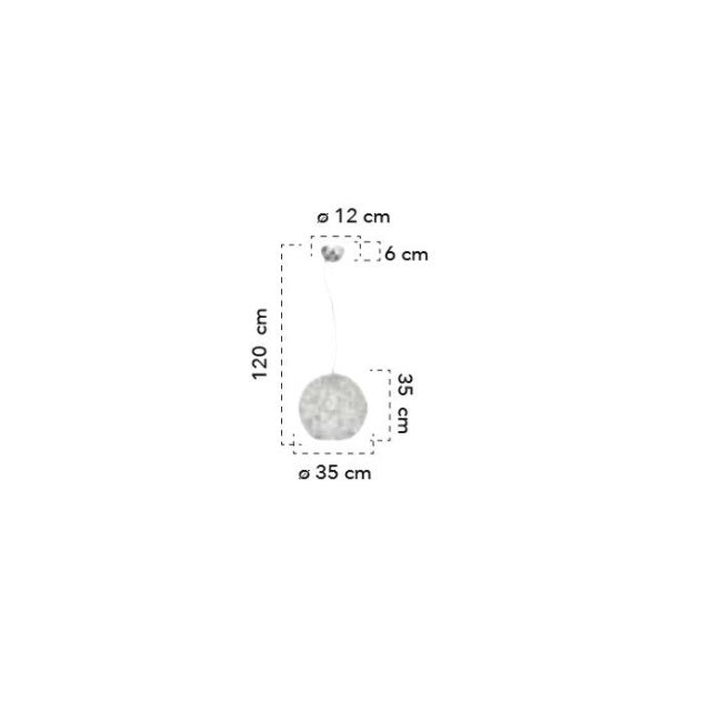 Lampă suspendată ASTRA 1L Ø 35 cm