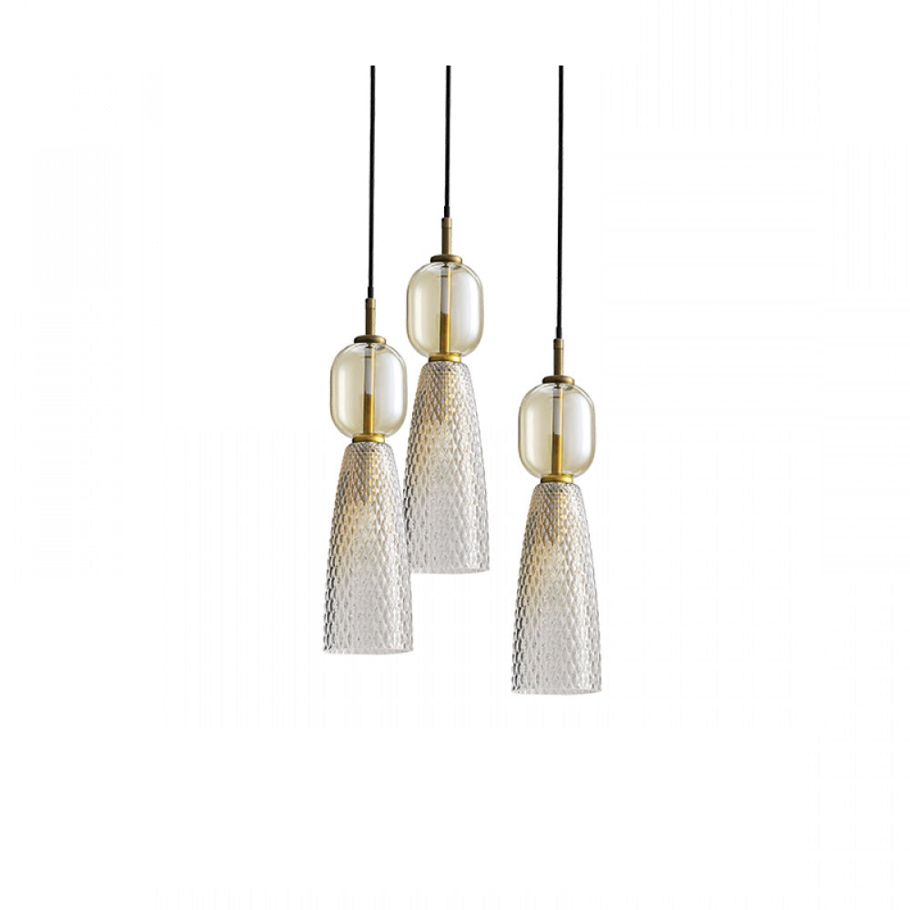 Lampa suspendata IRENI ROUND ANTIQUE BRASS