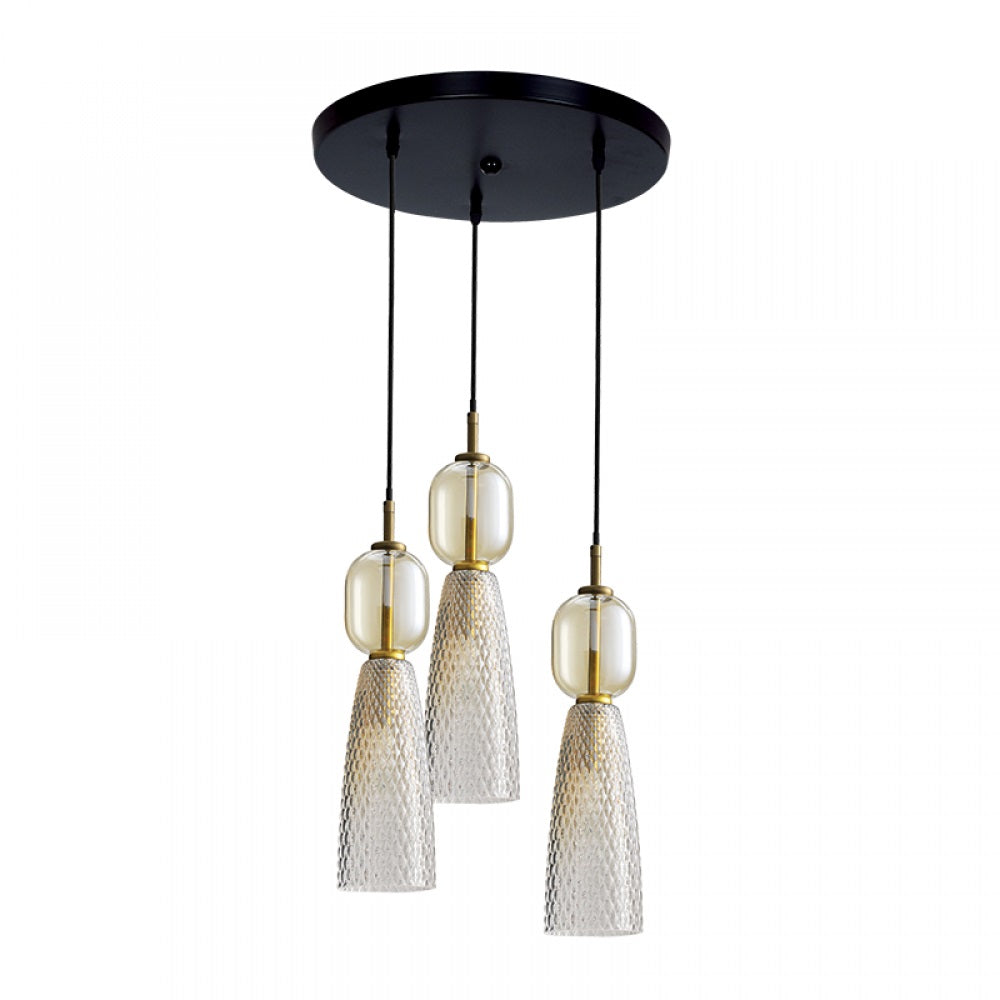 Lampa suspendata IRENI ROUND ANTIQUE BRASS