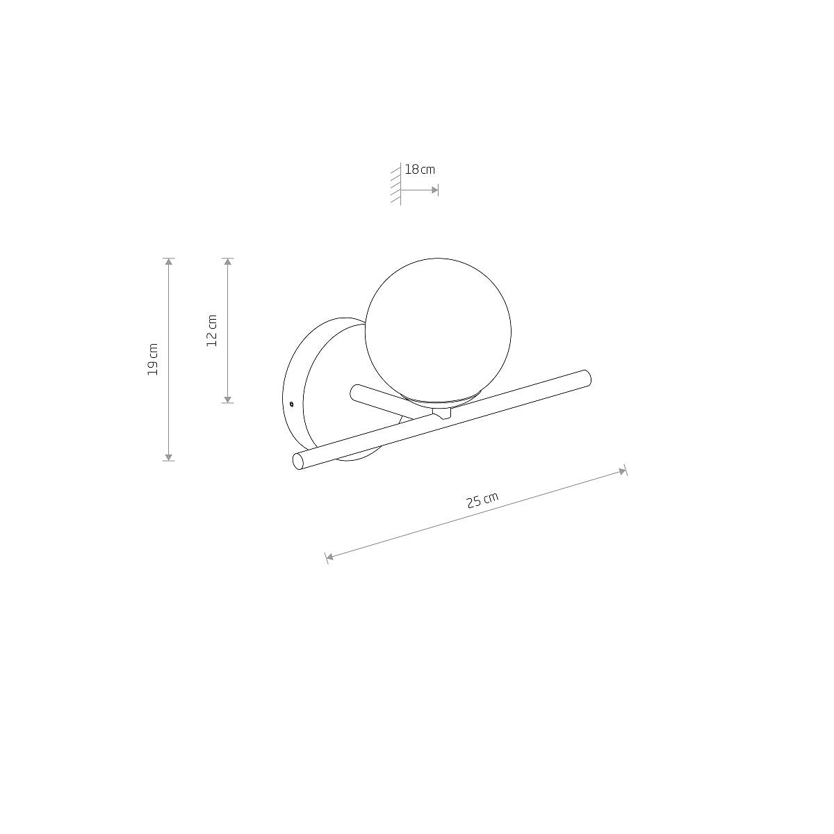 Aplica de perete JABARO