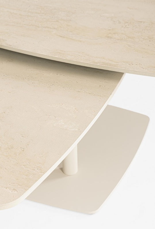 Masuta de cafea JOOSEF IVORY 70/90 x 122 x 35 CM