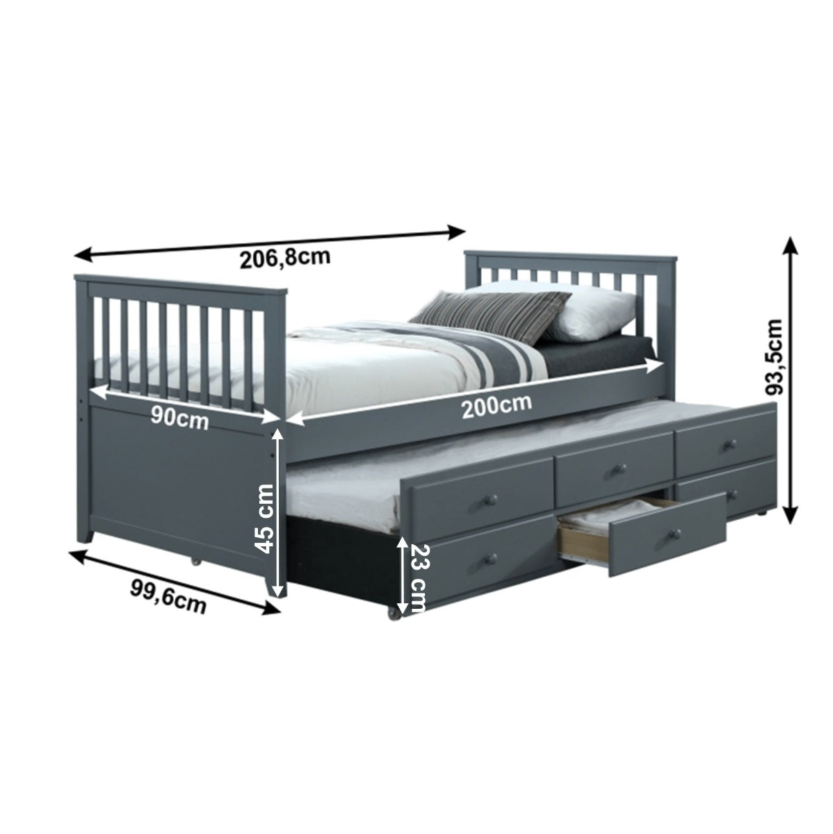 Pat extensibil JUDIT 90 x 200 CM