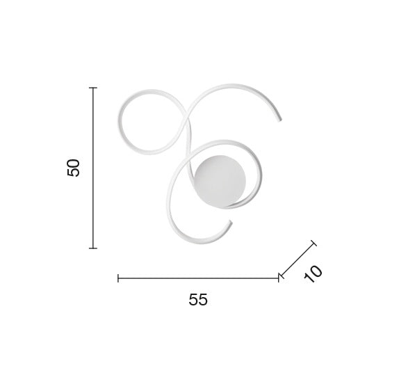 Plafoniera JURASA PC