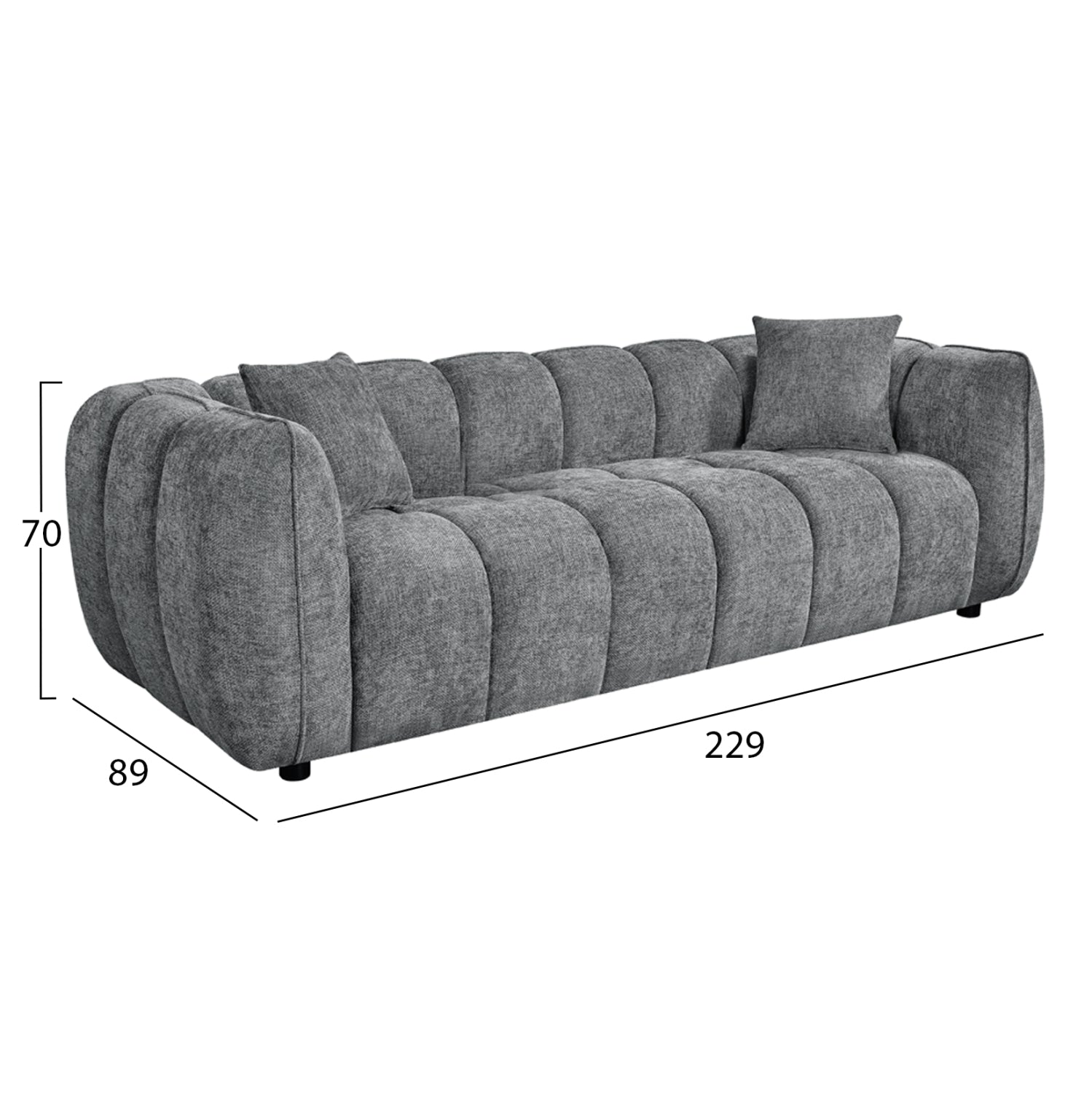 Canapea 3 locuri NIMFA 229 CM
