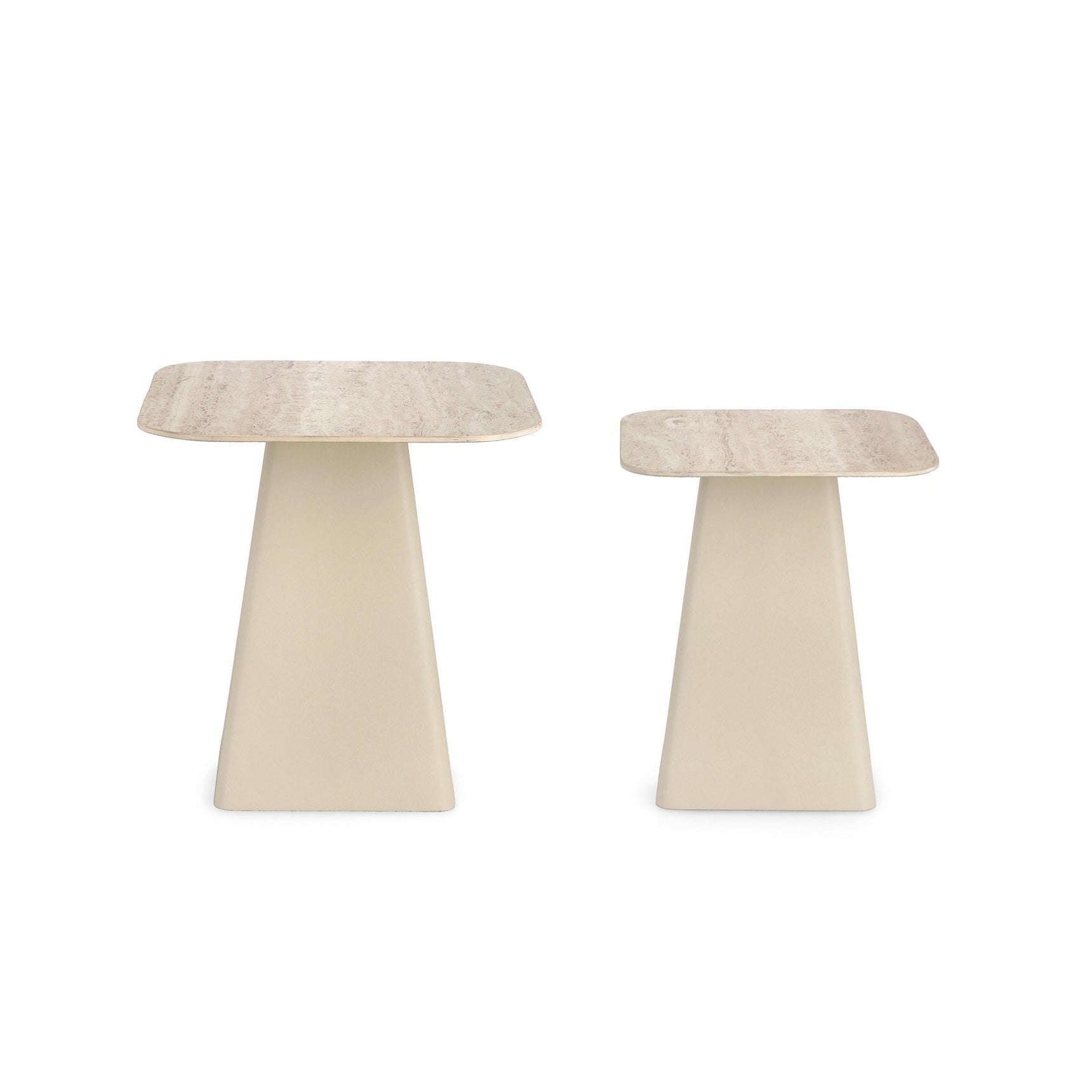 Set 2 masute de cafea HARDY SQ 40/50 x 47/52 CM