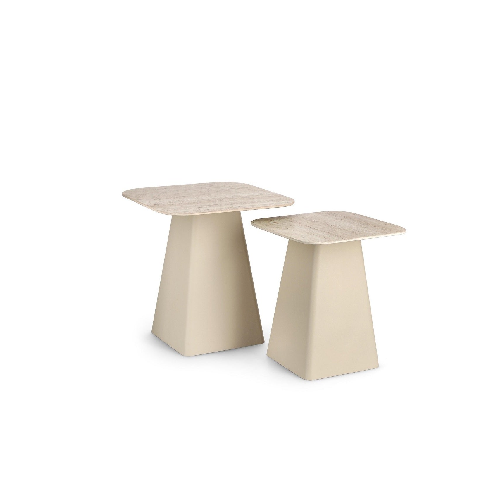 Set 2 masute de cafea HARDY SQ 40/50 x 47/52 CM