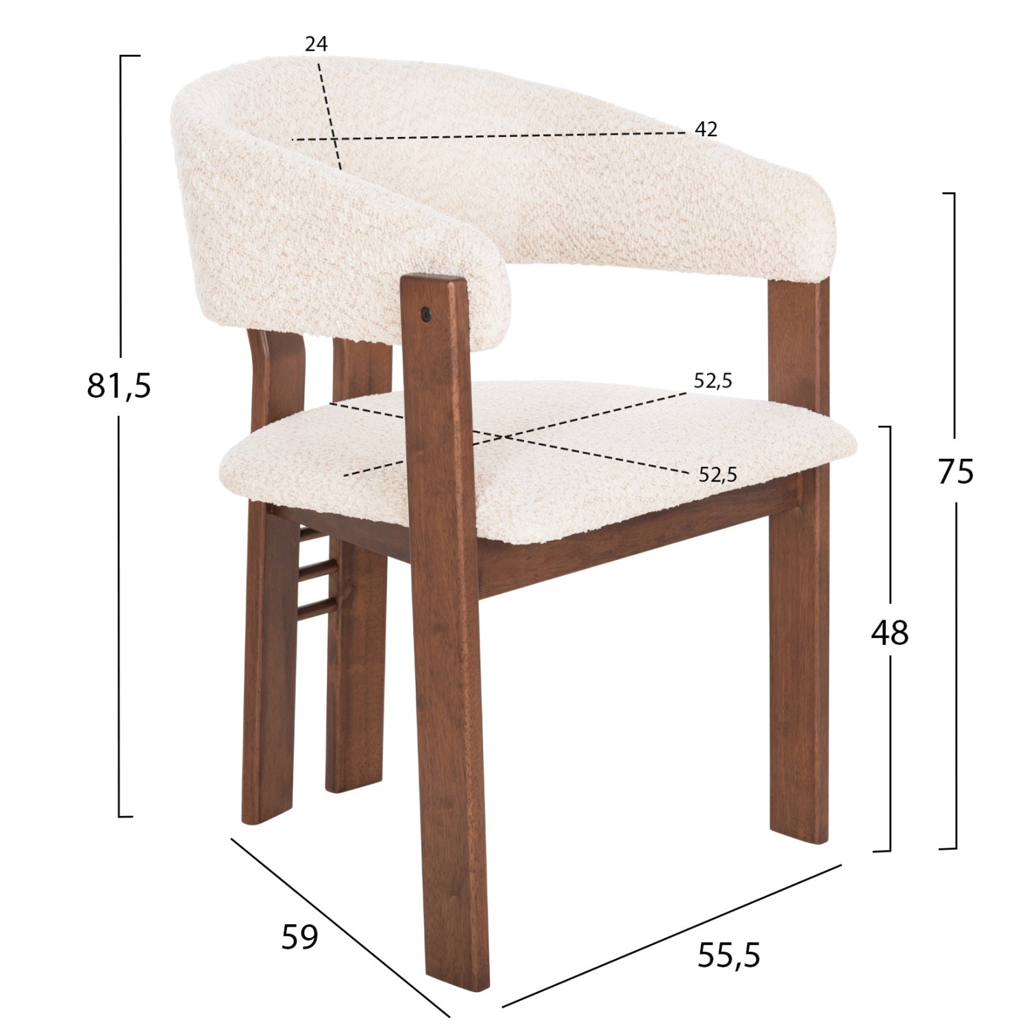 Scaun KANSOS BOUCLE