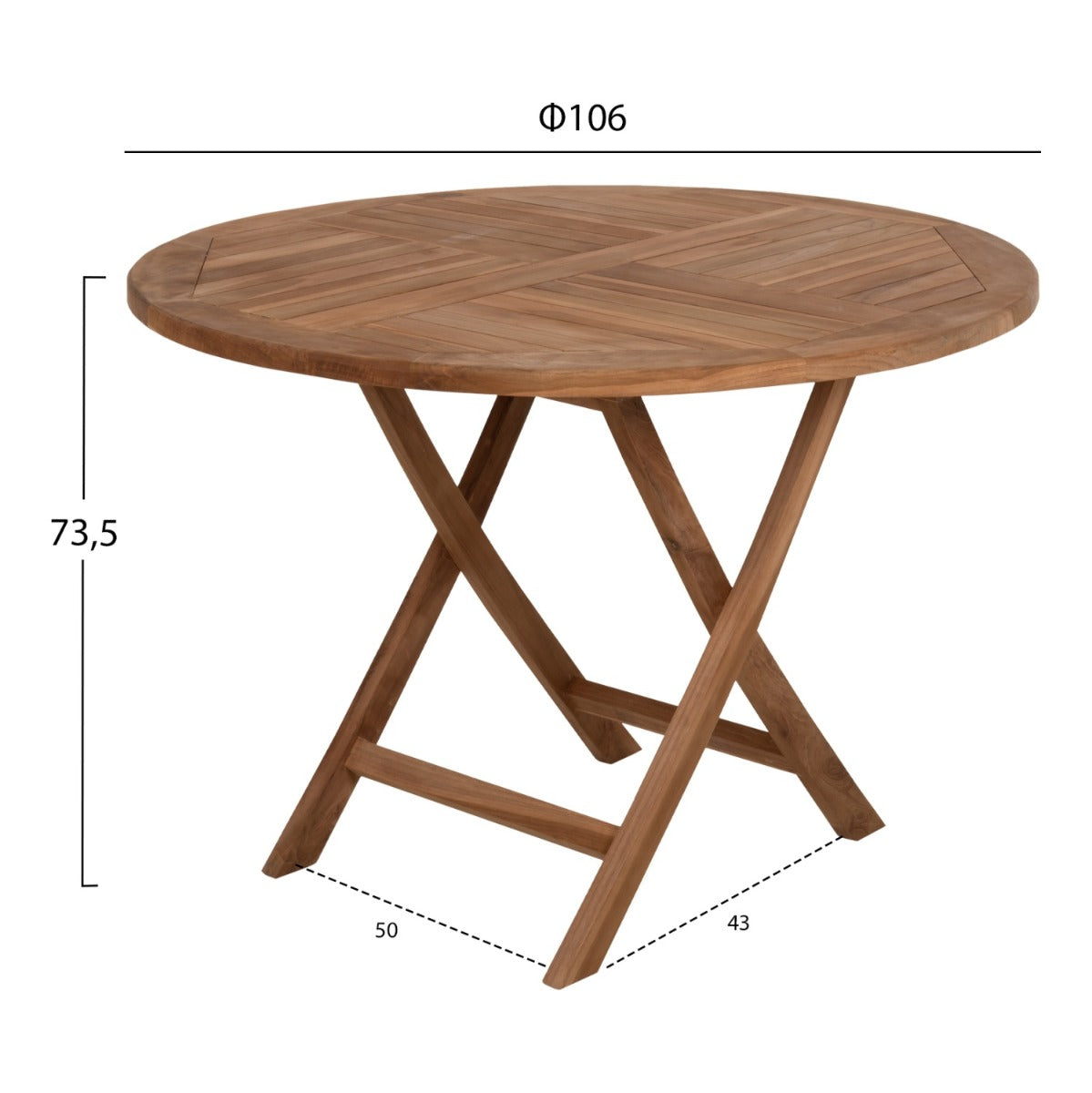 Masa KARDEL ROUND Ø106 CM