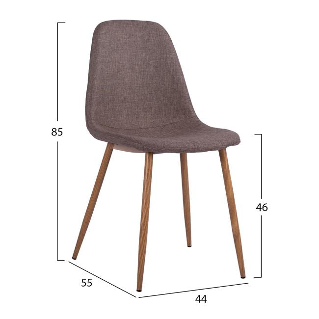 Set scaune 3+1 gratis NOMO FABRIC BROWN