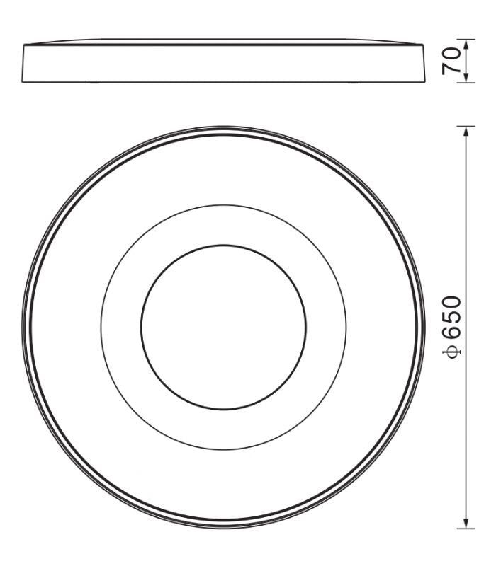Plafoniera dimabila KARELY WOOD