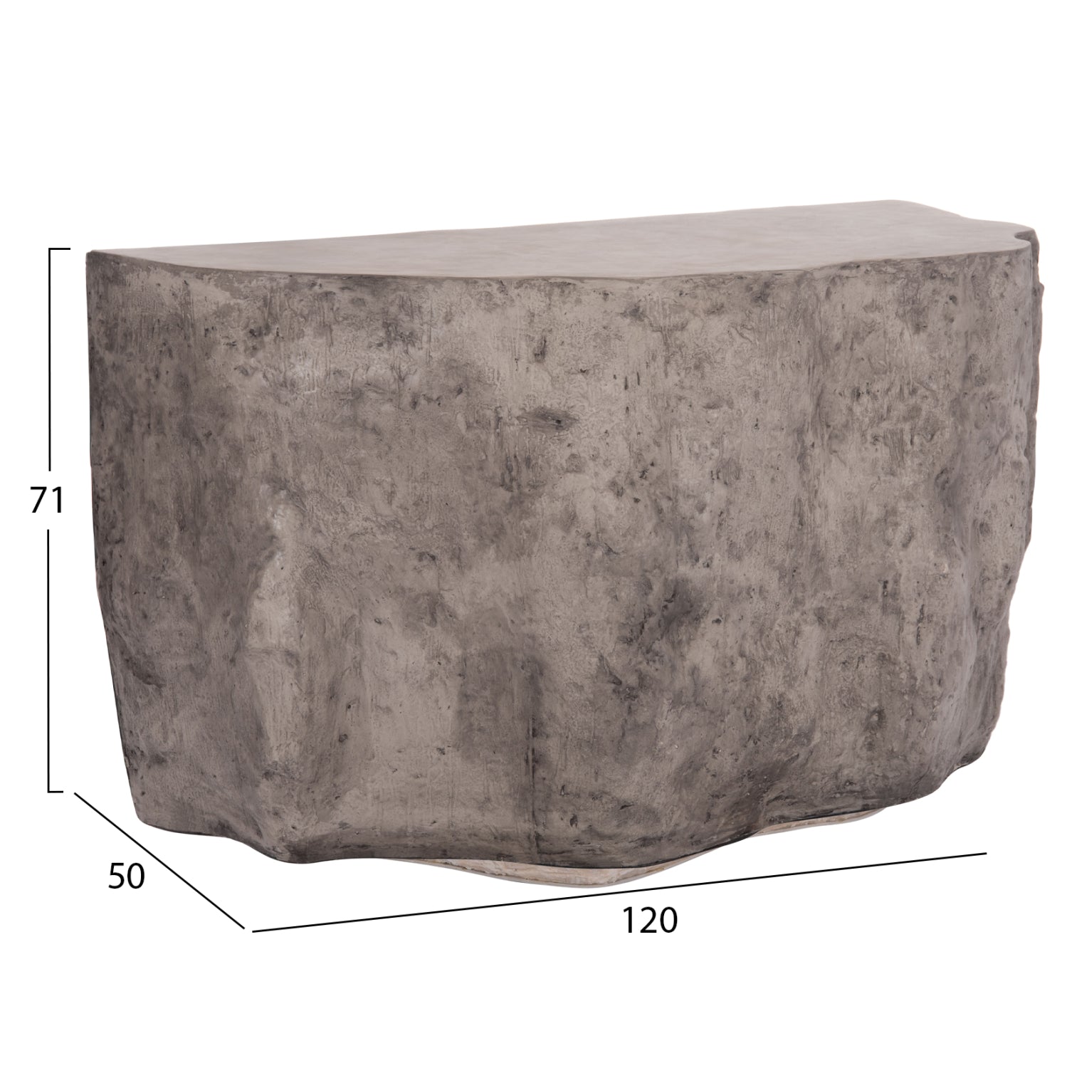 Consola TORIVA ROCK 120 x 50 x 71 CM