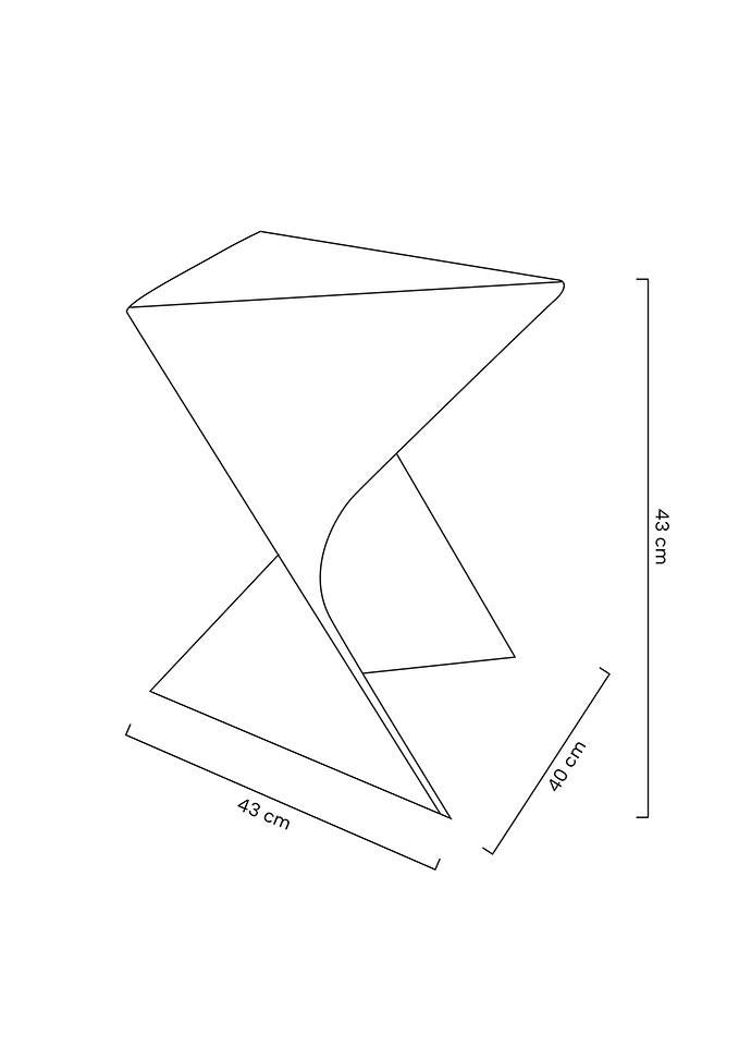 Masuta de cafea KOZANI CLEAR 40 x 43 x 43 CM PROMO STOC